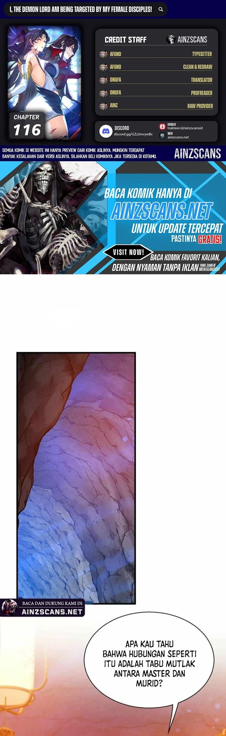 I Love the Demon Lord So Much That Even My Female Disciples Want to Kill Me Chapter 116 - halaman 1