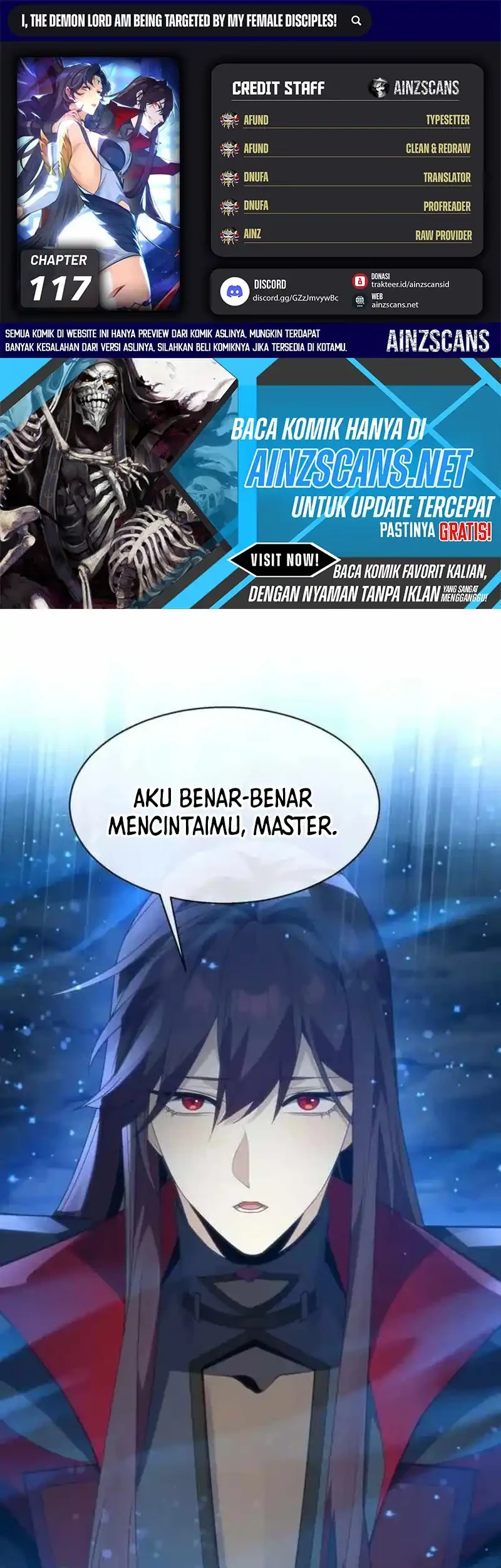 I Love the Demon Lord So Much That Even My Female Disciples Want to Kill Me Chapter 117 - halaman 1