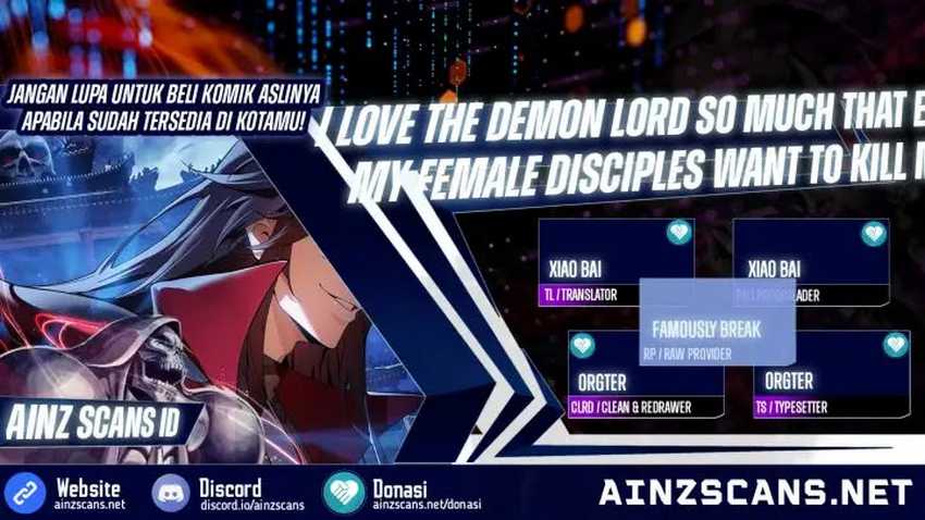 I Love the Demon Lord So Much That Even My Female Disciples Want to Kill Me Chapter 18 - halaman 1