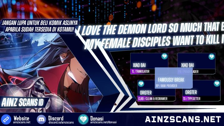 I Love the Demon Lord So Much That Even My Female Disciples Want to Kill Me Chapter 29 - halaman 1