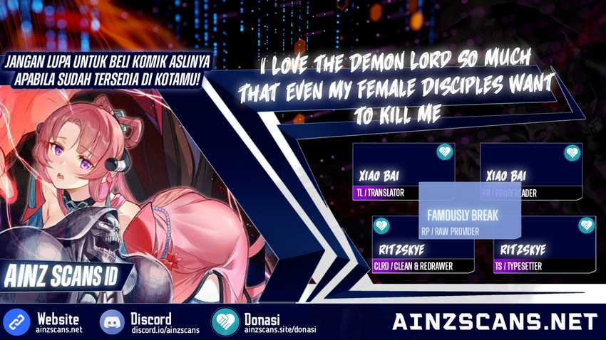 I Love the Demon Lord So Much That Even My Female Disciples Want to Kill Me Chapter 65 - halaman 1