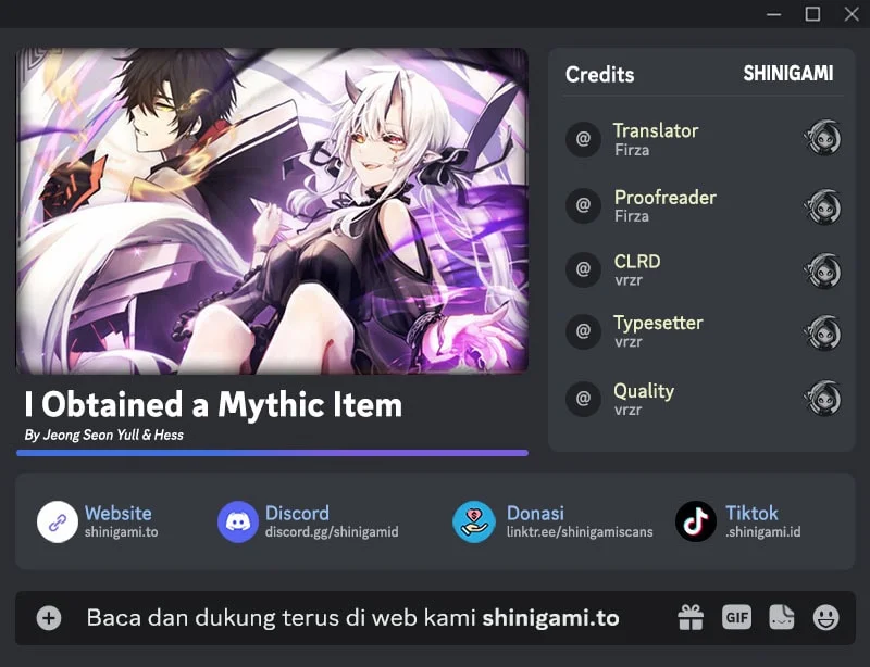 I Obtained a Mythic Item Chapter 156 - halaman 1