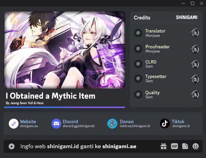 I Obtained a Mythic Item Chapter 82 - halaman 1
