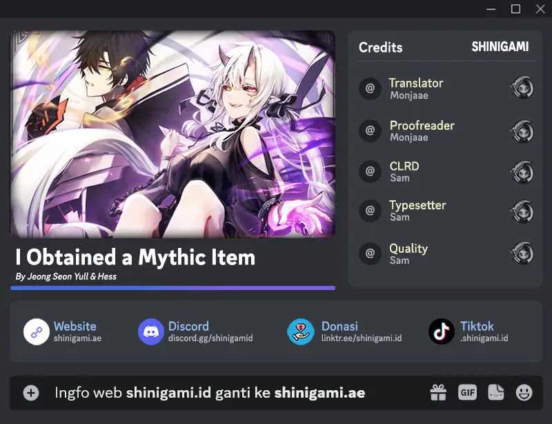 I Obtained a Mythic Item Chapter 84 - halaman 1