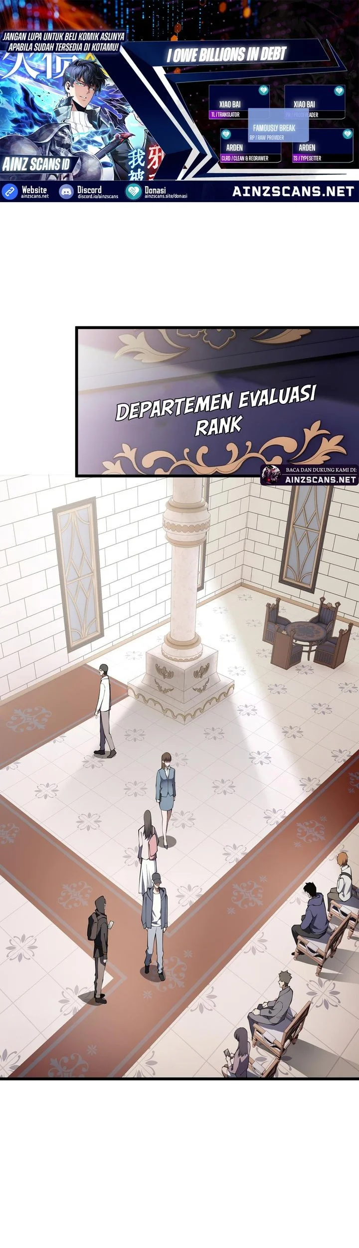 I Owe A Billion Dollars And I am Forced to Become A Worker For An Evil God Chapter 28 - halaman 1