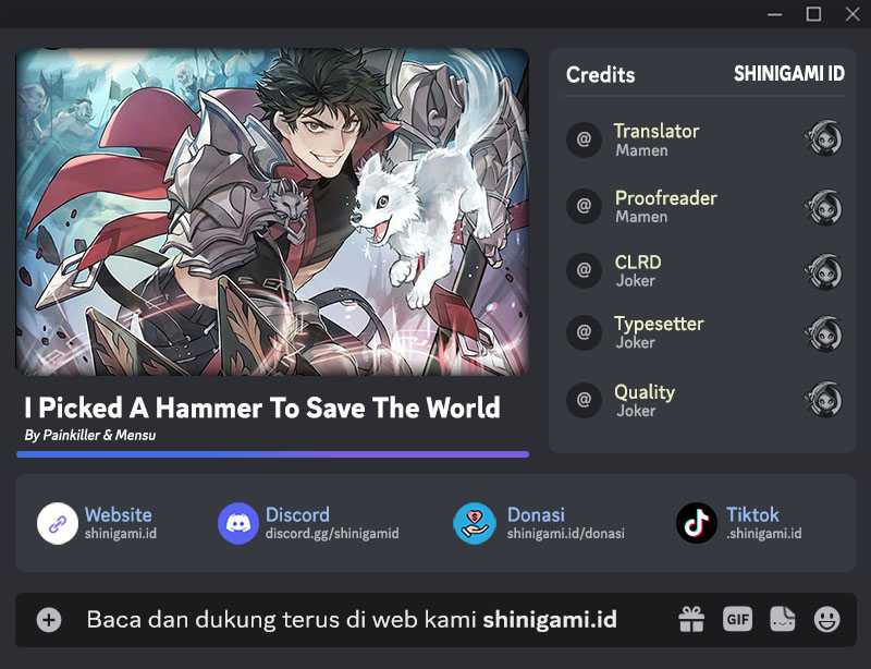 I Picked A Hammer To Save The World Chapter 31 - halaman 1