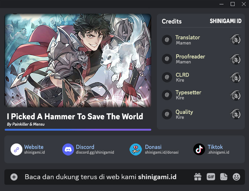 I Picked A Hammer To Save The World Chapter 36 - halaman 1