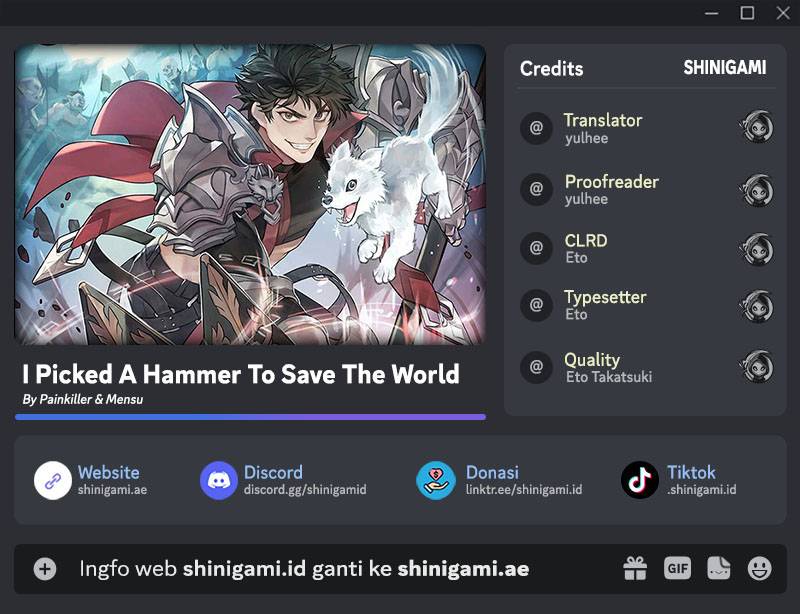 I Picked A Hammer To Save The World Chapter 45 - halaman 1