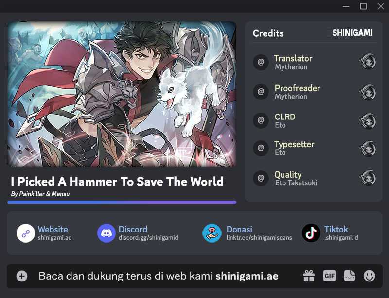 I Picked A Hammer To Save The World Chapter 51 - halaman 1