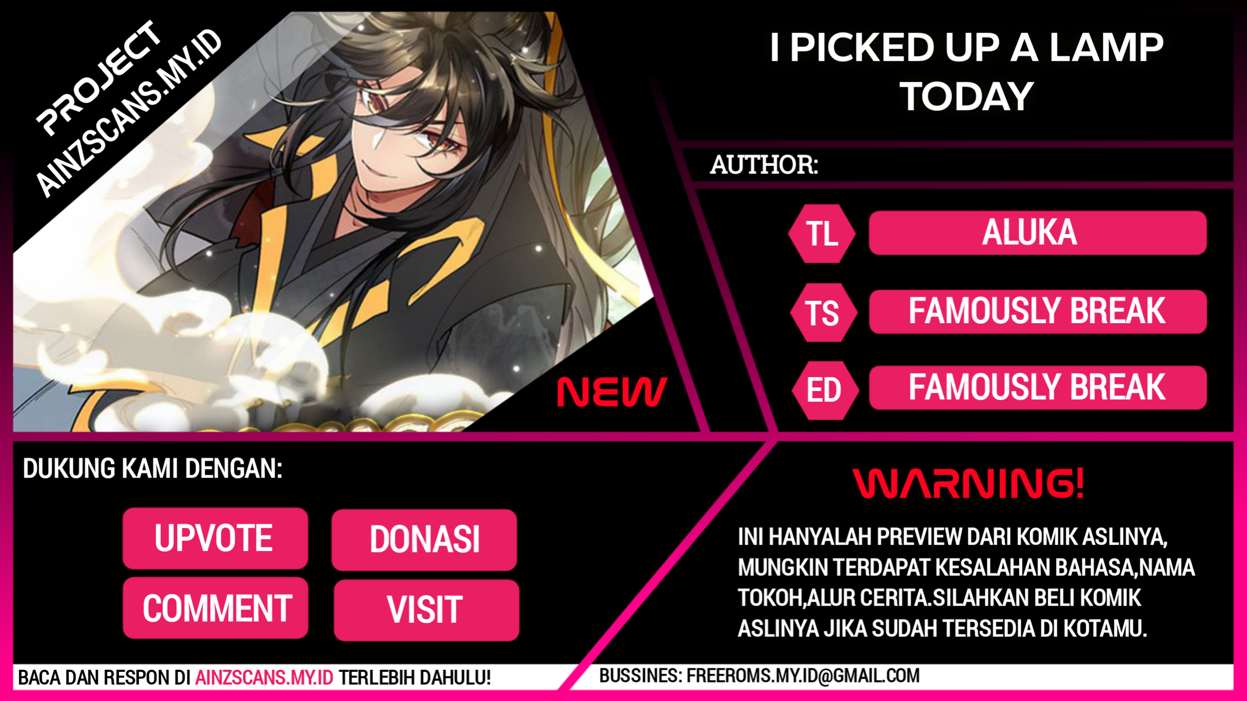 I Picked Up the Lamp Today Chapter 1 - halaman 1