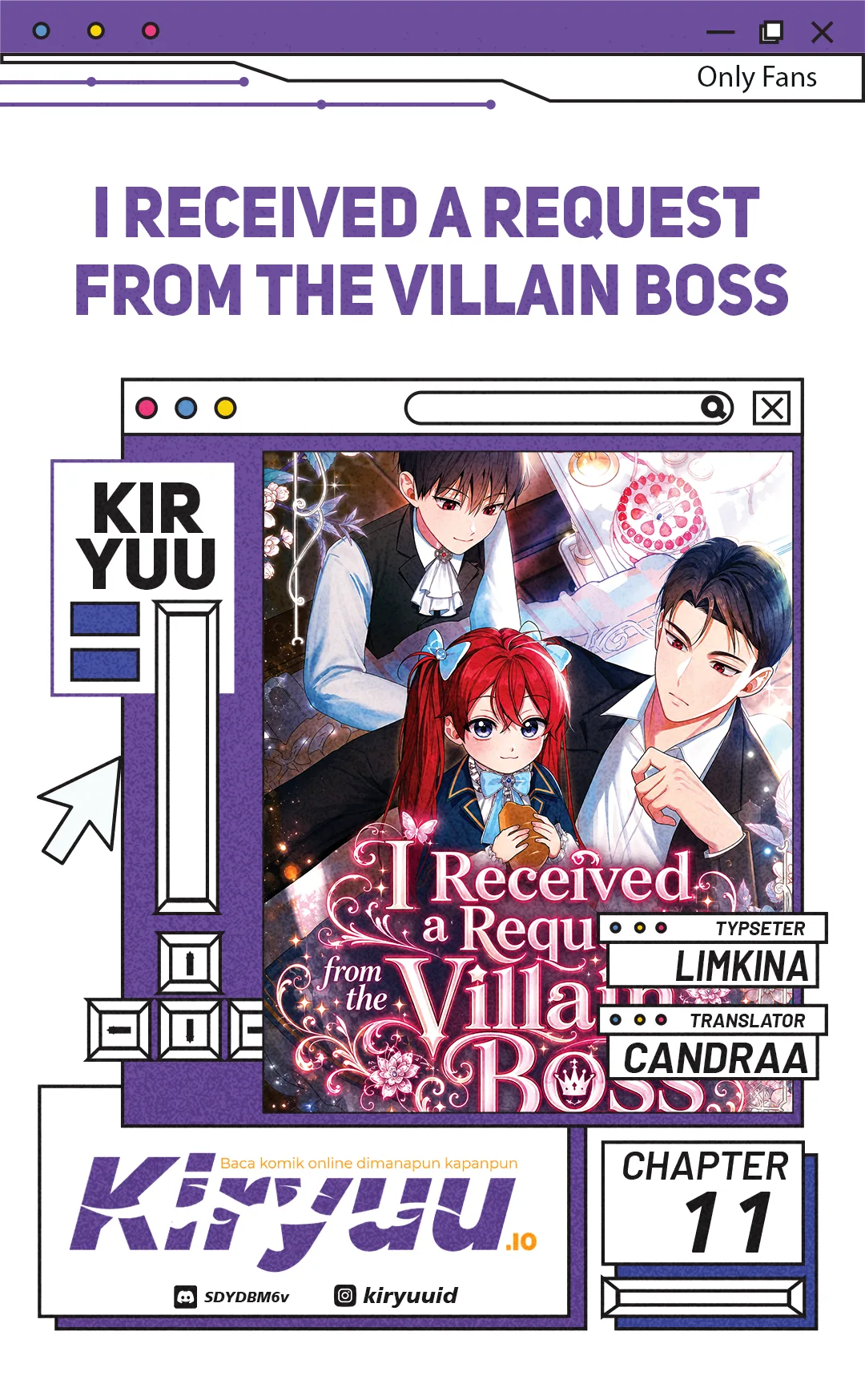 I Received a Request from the Villain Boss Chapter 11 - halaman 1