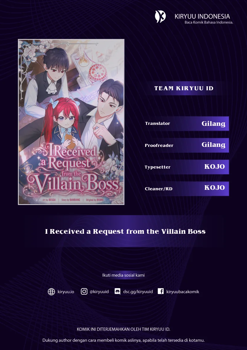 I Received a Request from the Villain Boss Chapter 15 - halaman 1