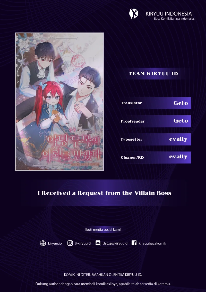 I Received a Request from the Villain Boss Chapter 19 - halaman 1