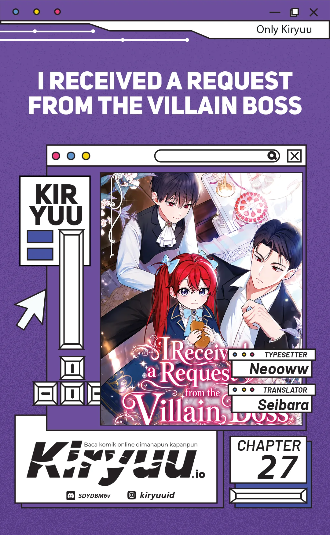 I Received a Request from the Villain Boss Chapter 27 - halaman 1
