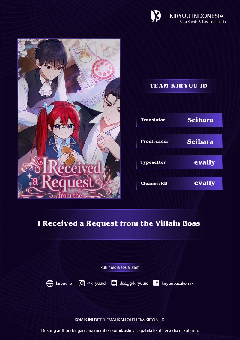 I Received a Request from the Villain Boss Chapter 3 - halaman 1