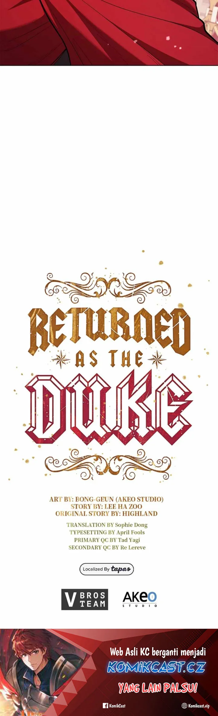 I Regressed As The Duke (Returned as the Duke) Chapter 110 - halaman 67