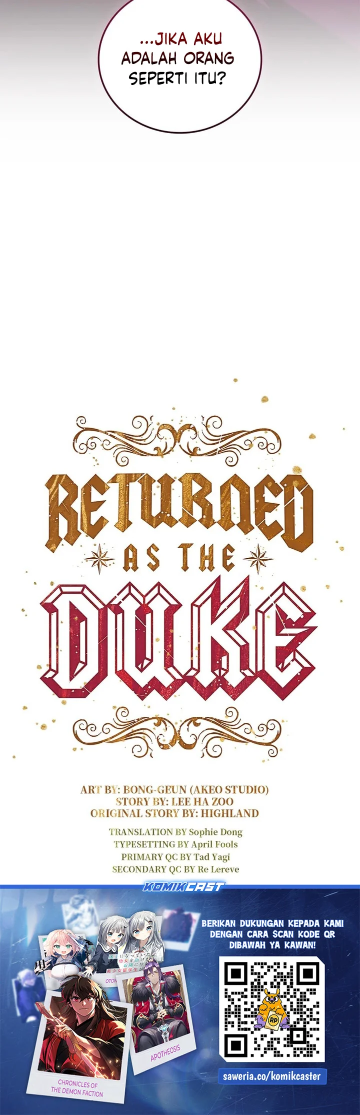 I Regressed As The Duke (Returned as the Duke) Chapter 115 - halaman 59
