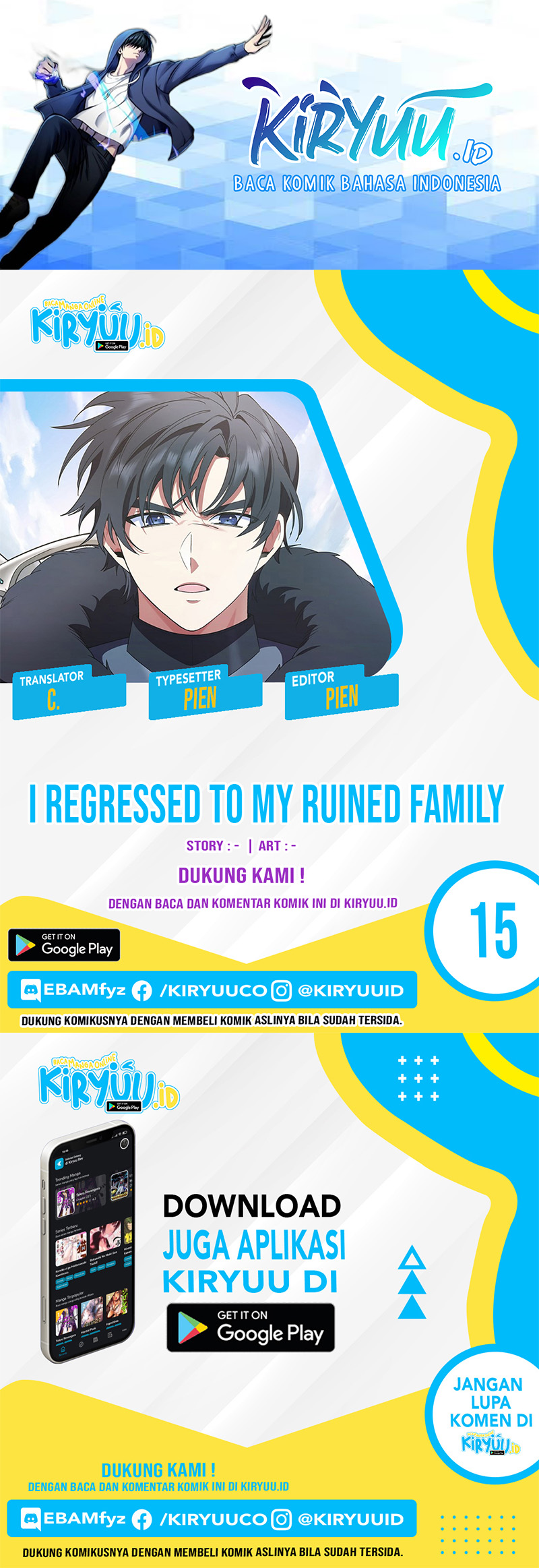 I Regressed to My Ruined Family Chapter 15 - halaman 1