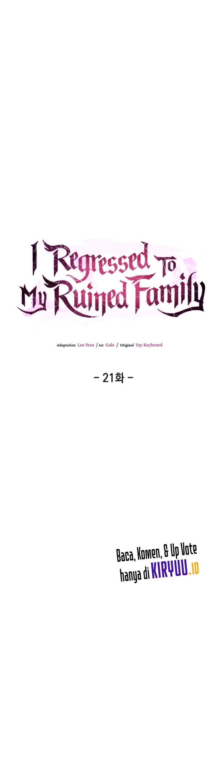 I Regressed to My Ruined Family Chapter 21 - halaman 22