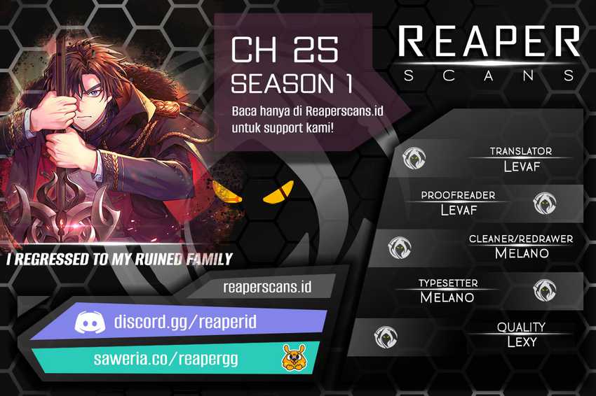 I Regressed to My Ruined Family Chapter 25 - halaman 1