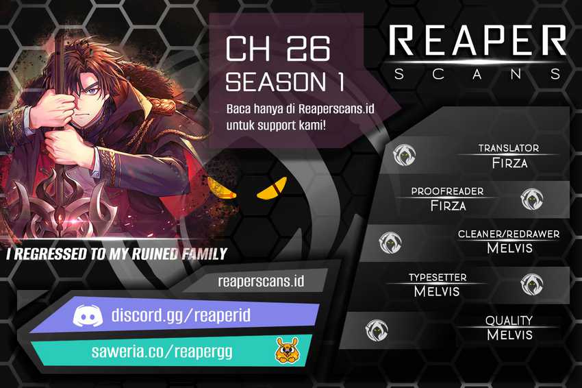 I Regressed to My Ruined Family Chapter 26 - halaman 1