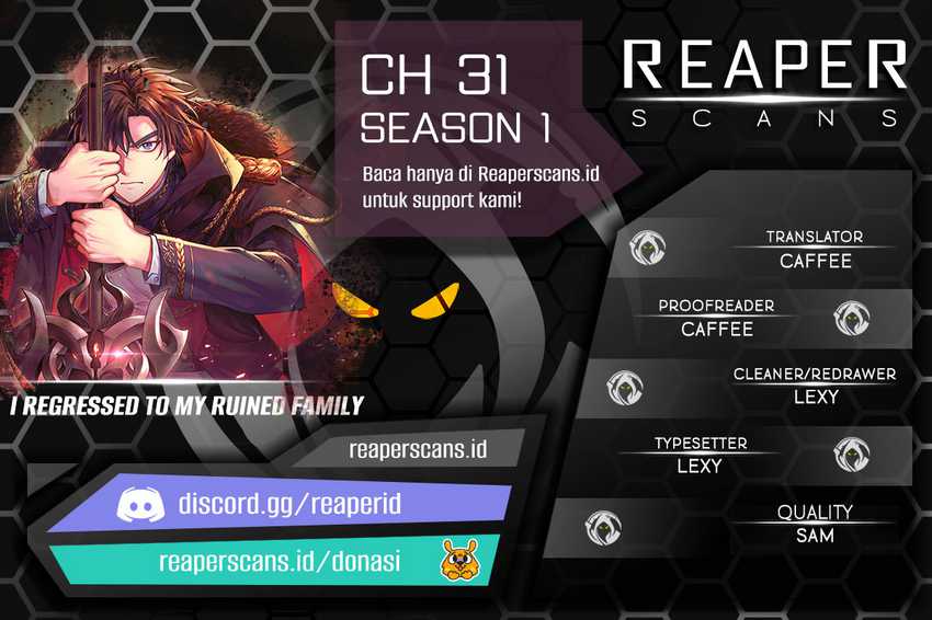 I Regressed to My Ruined Family Chapter 29 - halaman 1