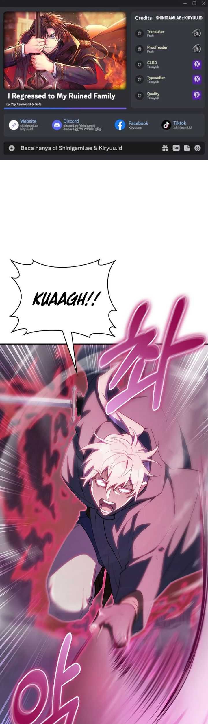 I Regressed to My Ruined Family Chapter 59 - halaman 1