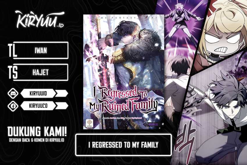 I Regressed to My Ruined Family Chapter 65 - halaman 1
