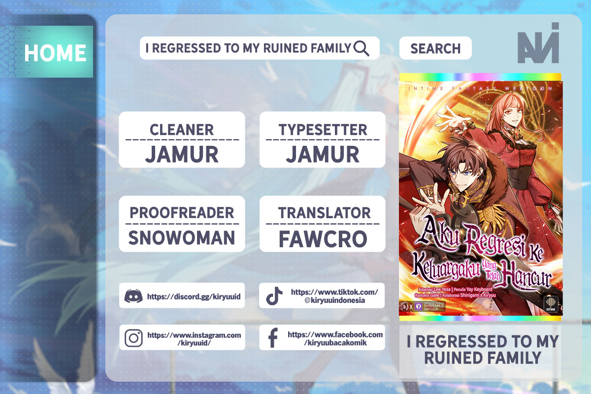 I Regressed to My Ruined Family Chapter 68 - halaman 1