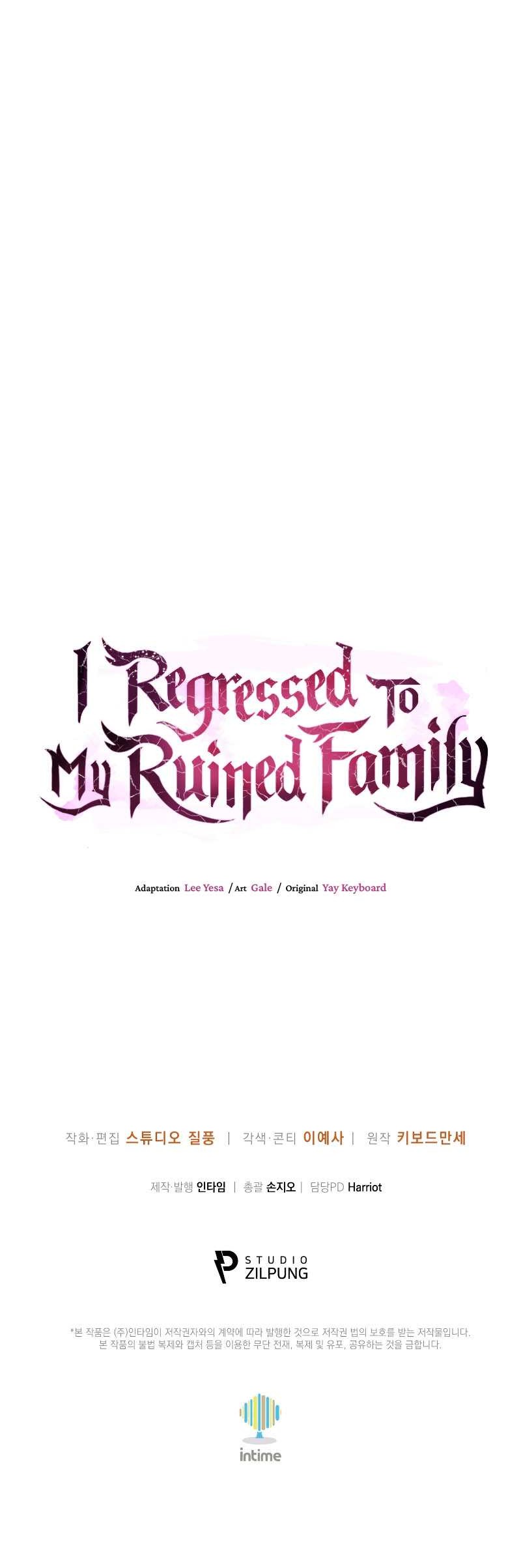 I Regressed to My Ruined Family Chapter 70 - halaman 57