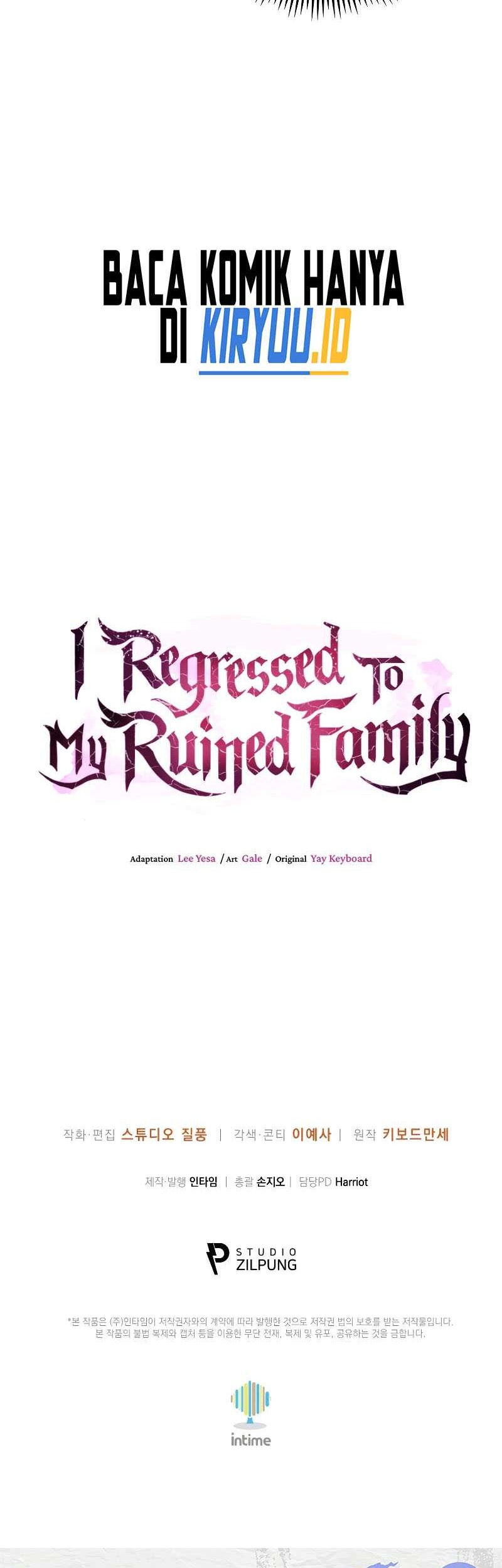 I Regressed to My Ruined Family Chapter 82 - halaman 58