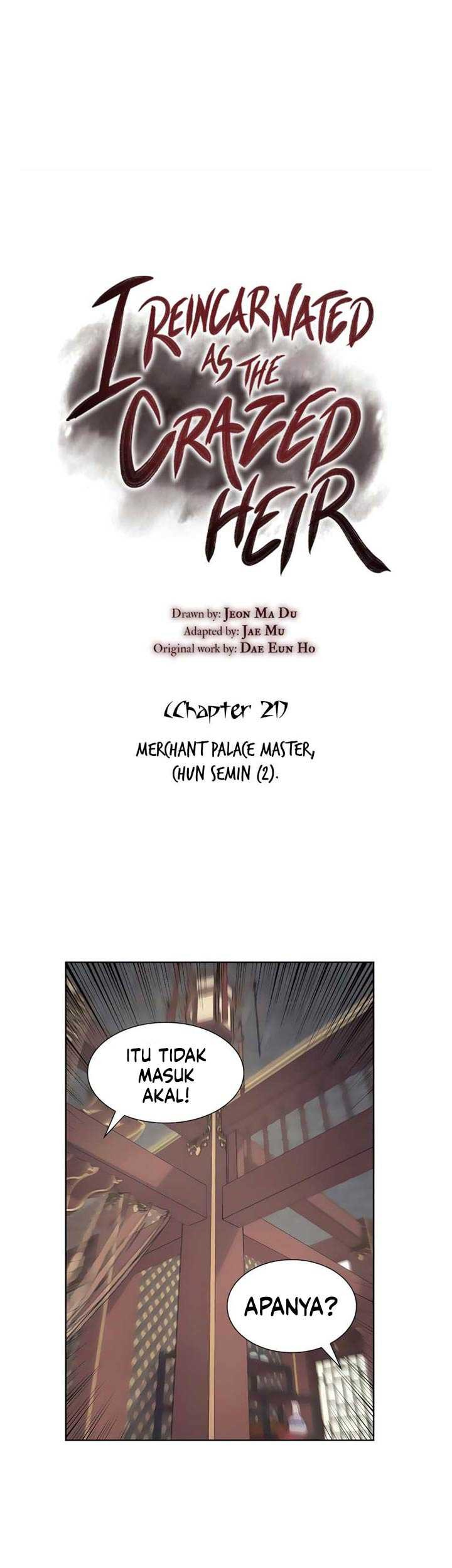 I Reincarnated As The Crazed Heir Chapter 21 - halaman 6