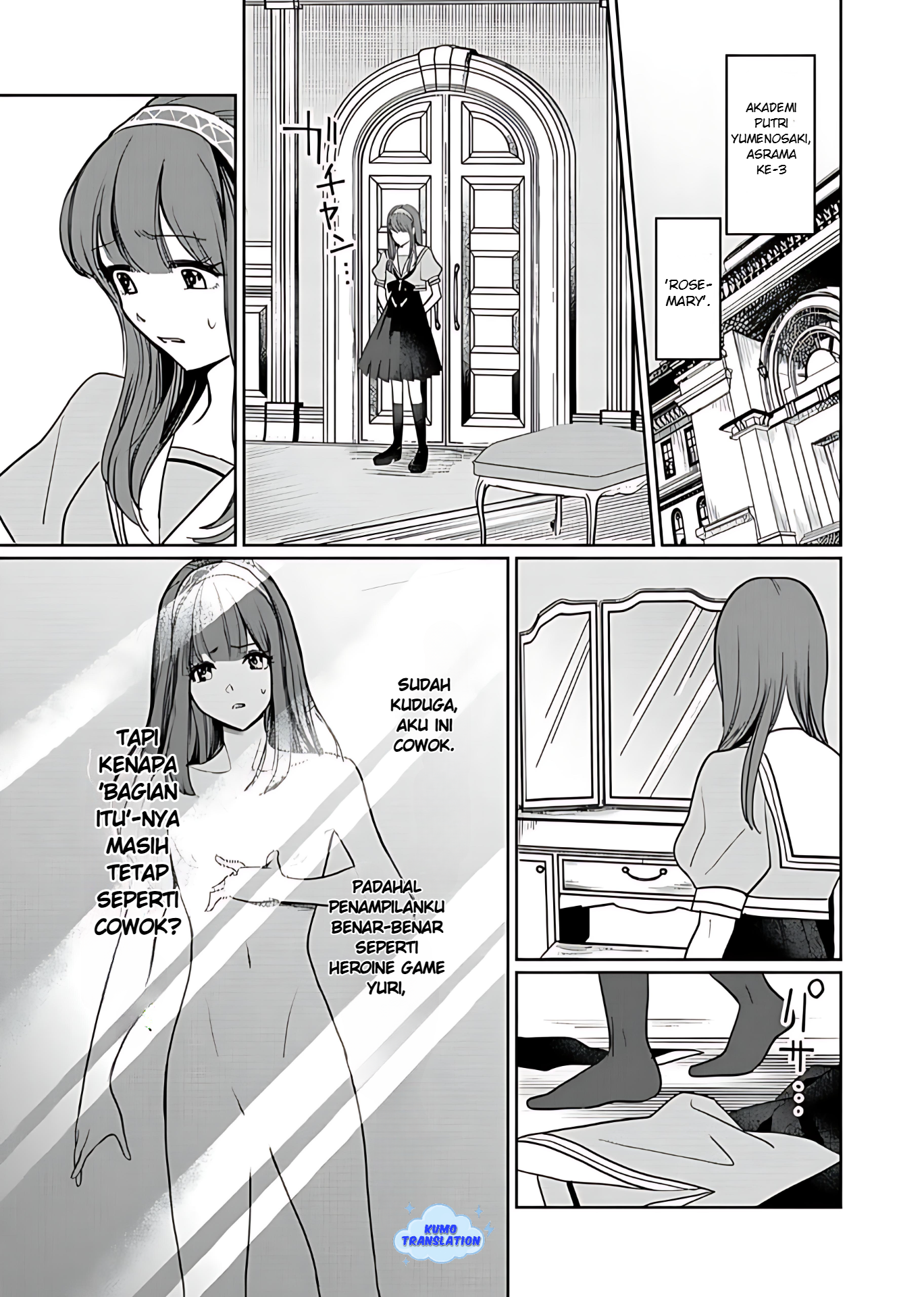 I Reincarnated as the Heroine in a Yuri Game, but for Some Reason That Thing was Still There! Chapter 1 - halaman 19