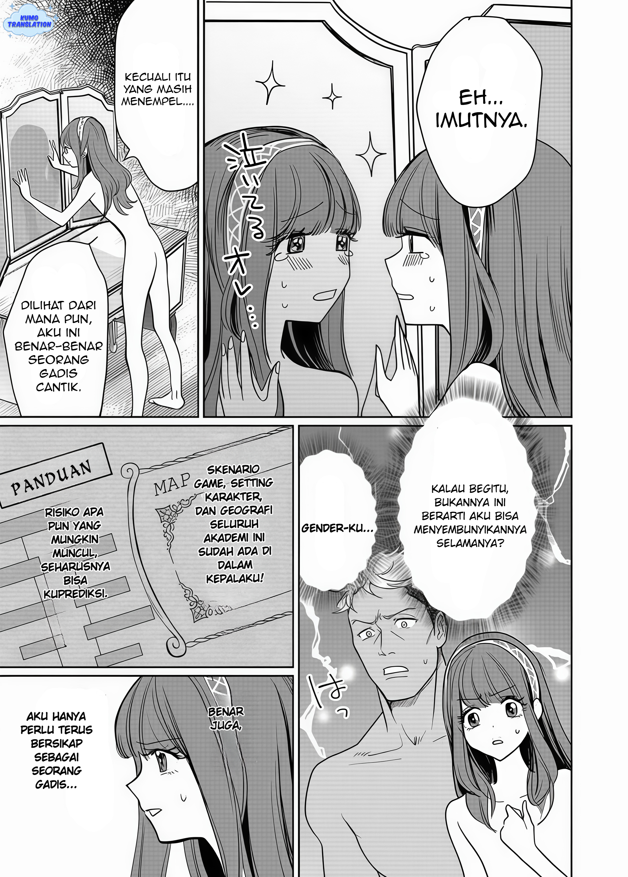 I Reincarnated as the Heroine in a Yuri Game, but for Some Reason That Thing was Still There! Chapter 1 - halaman 21