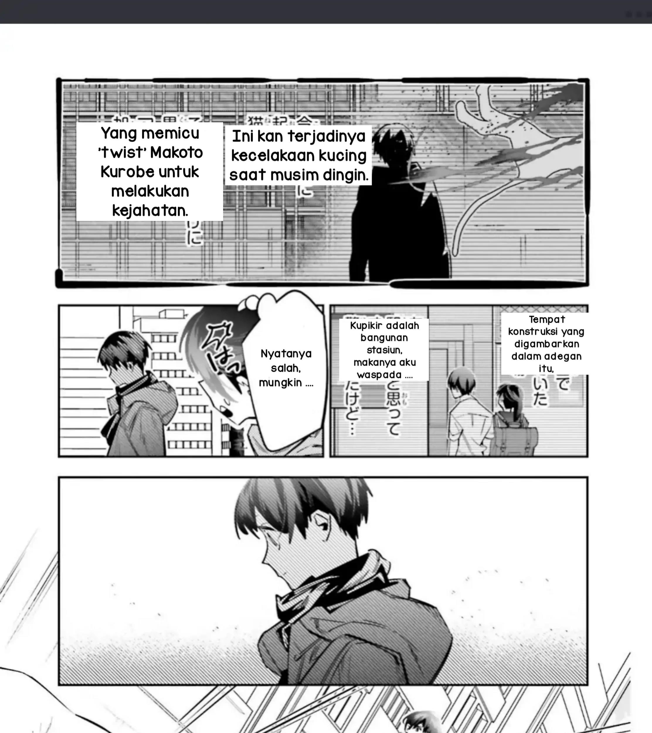 I Reincarnated as the Little Sister of a Death Game Manga’s Murder Mastermind and Failed Chapter 4.1 - halaman 19