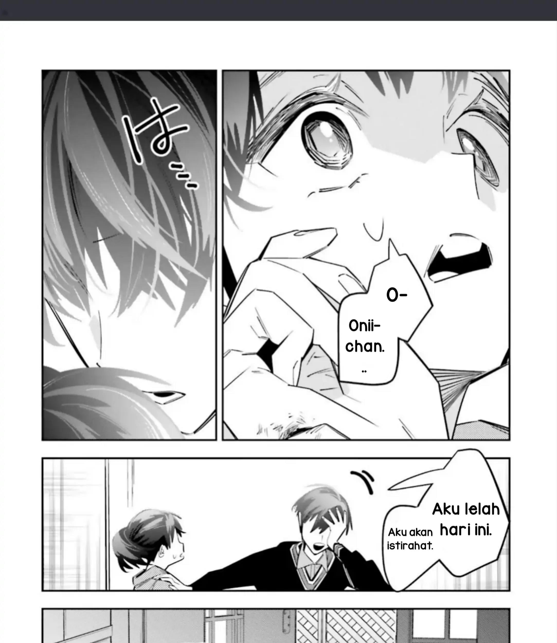 I Reincarnated as the Little Sister of a Death Game Manga’s Murder Mastermind and Failed Chapter 4.2 - halaman 2