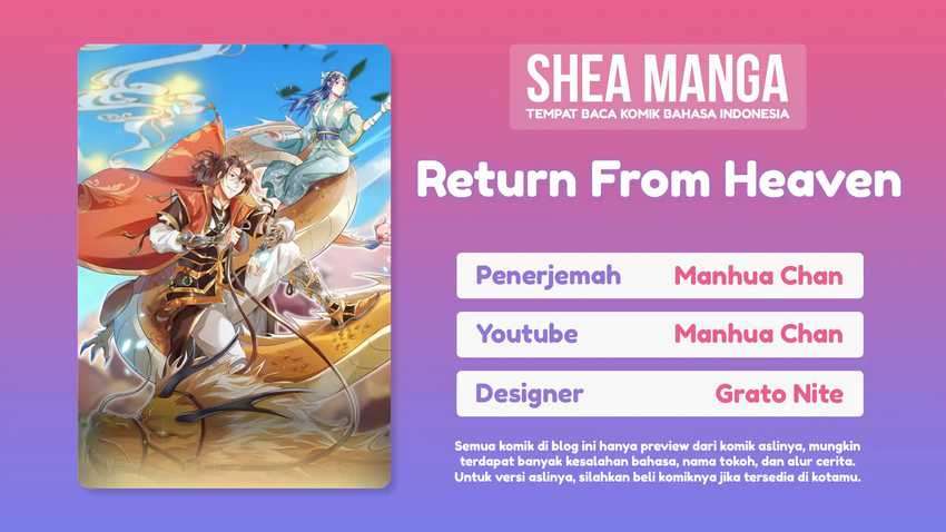 I Return From The Heavens Chapter 10 - halaman 1