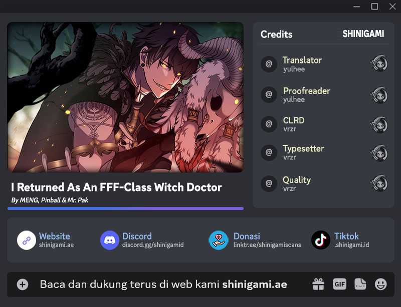 I Returned As An FFF-Class Witch Doctor Chapter 47 - halaman 1