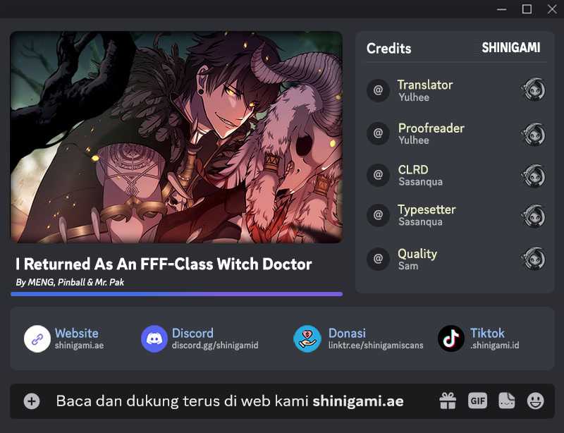 I Returned As An FFF-Class Witch Doctor Chapter 54 - halaman 1