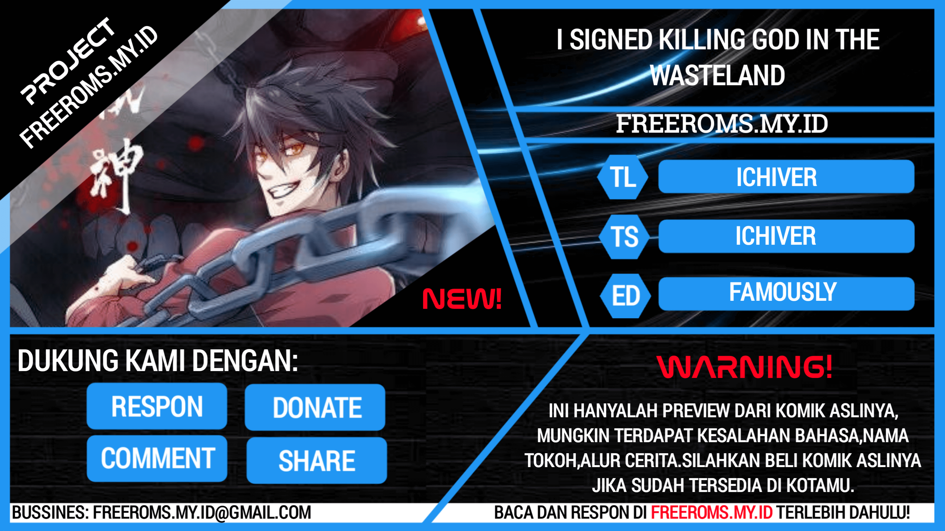 I Signed Killing God in the Wasteland Chapter 2 - halaman 1