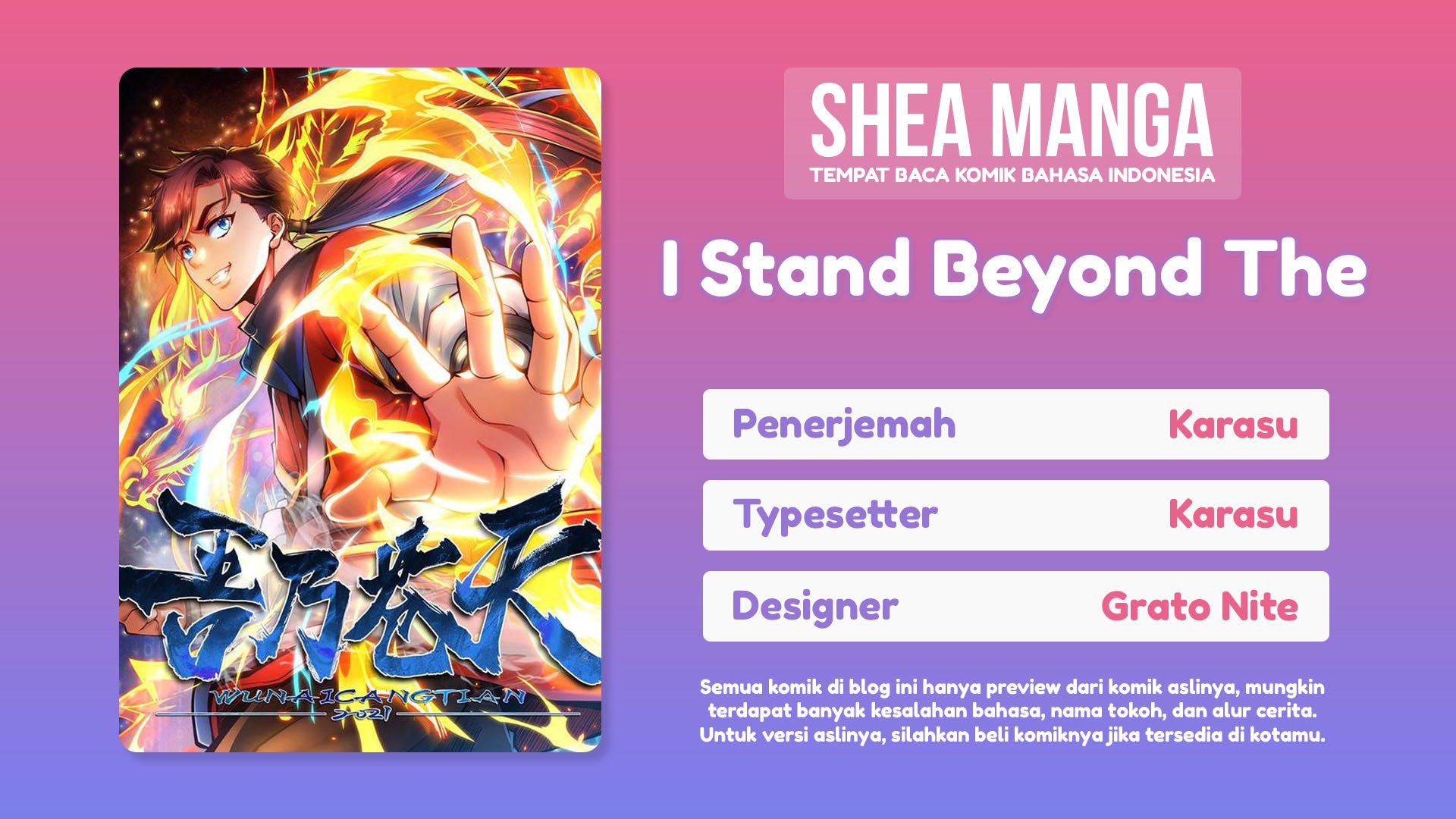 I Stand Beyond The Heavens Chapter 1 - halaman 1