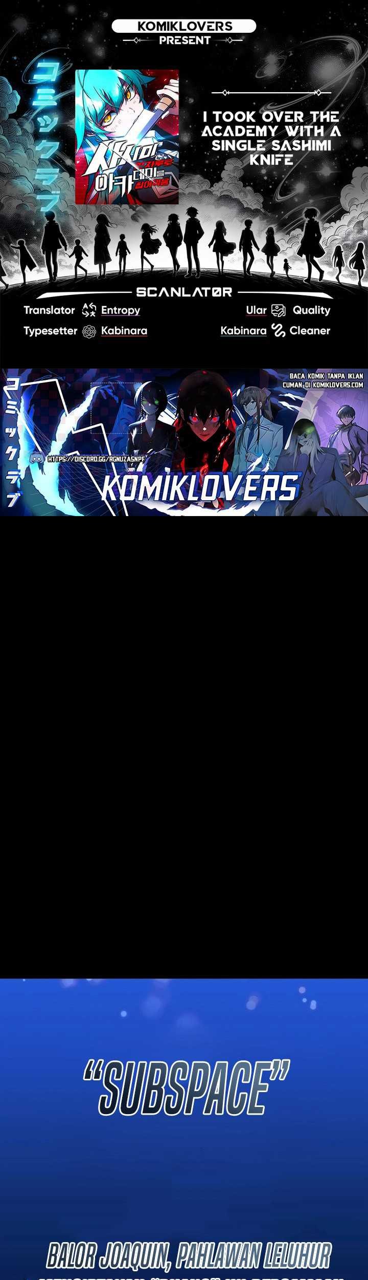 I Took over The Academy With a Single Sashimi Knife Chapter 2 - halaman 1