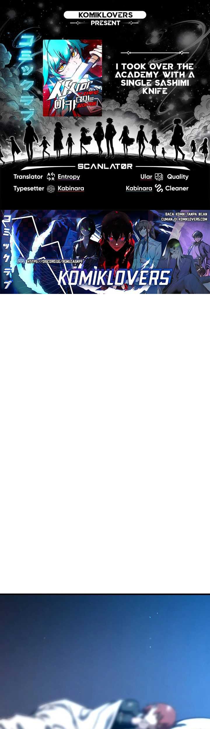 I Took over The Academy With a Single Sashimi Knife Chapter 7 - halaman 1