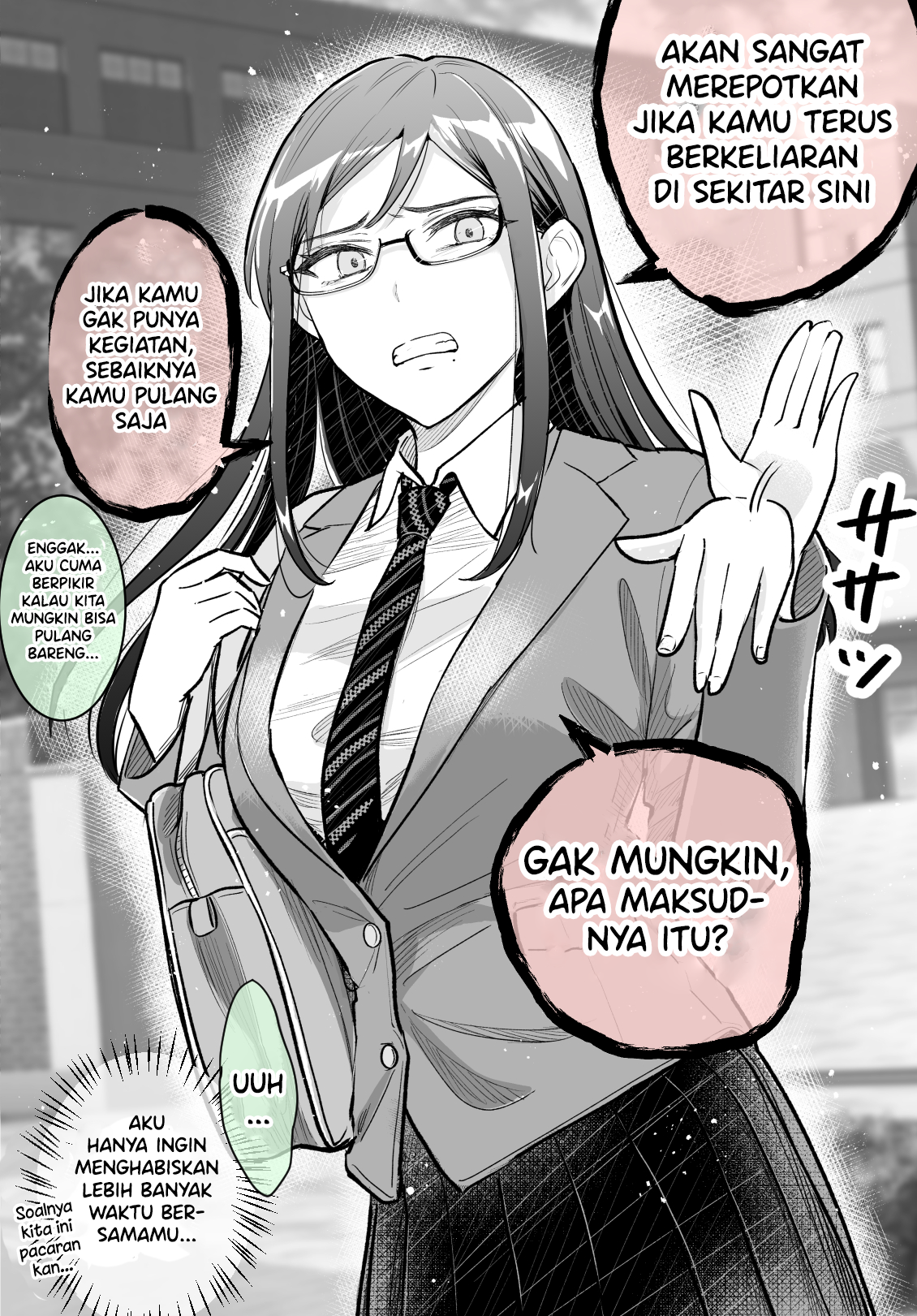 I Tried Confessing My Love to a Serious Girl Chapter 2 - halaman 1