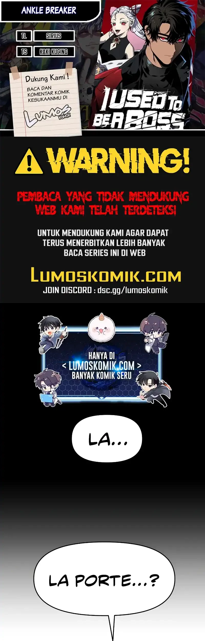 I Used To Be The Boss Chapter 119 - halaman 1