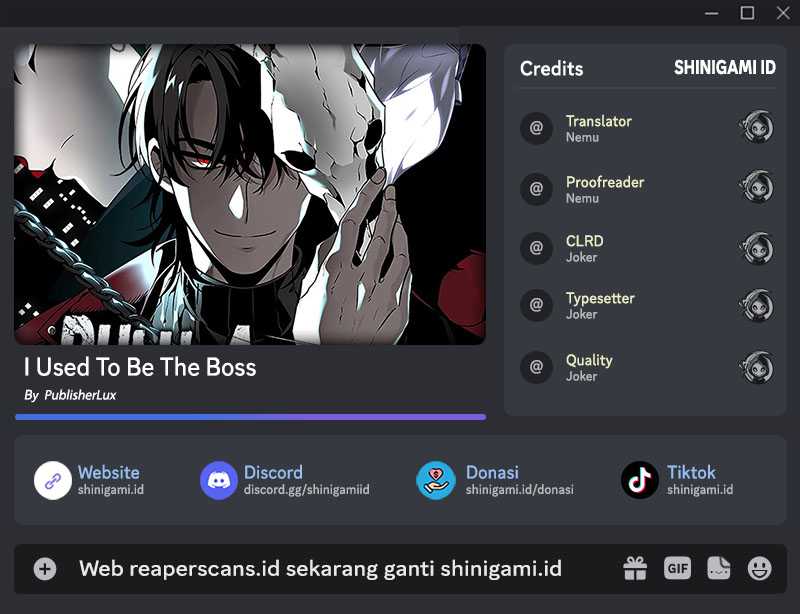 I Used To Be The Boss Chapter 18 - halaman 1