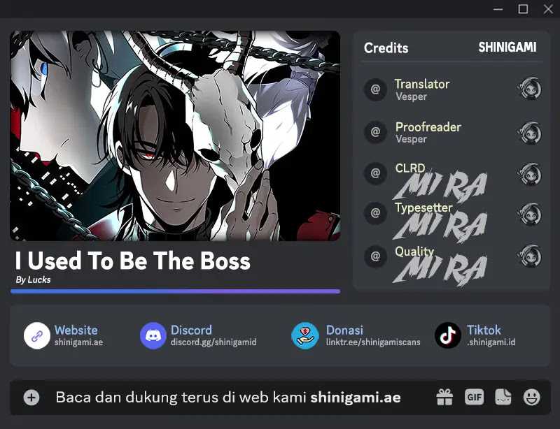I Used To Be The Boss Chapter 62 - halaman 1
