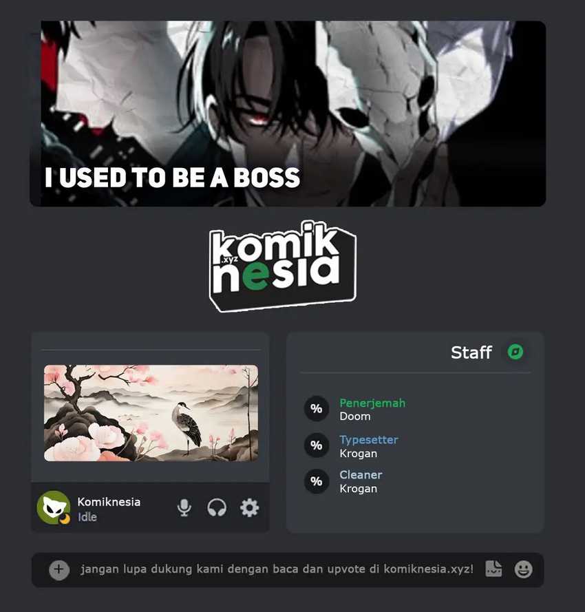 I Used To Be The Boss Chapter 74 - halaman 1