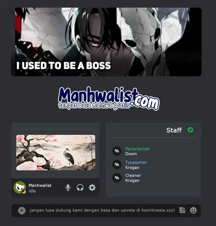 I Used To Be The Boss Chapter 92 - halaman 1