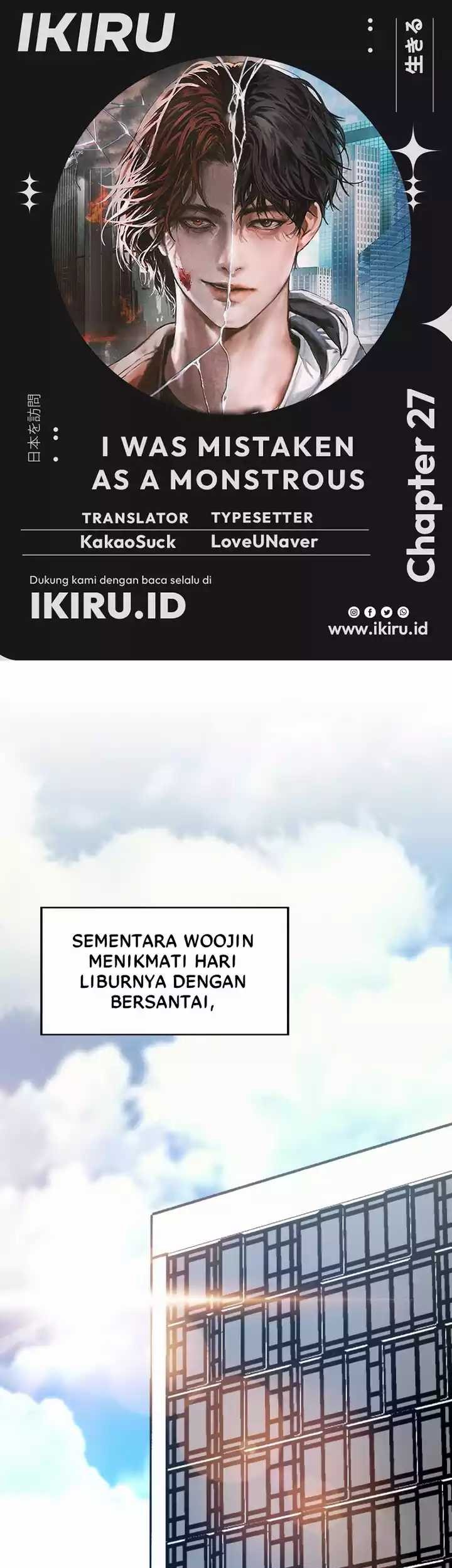 I Was Immediately Mistaken for a Monster Genius Actor Chapter 27 - halaman 1